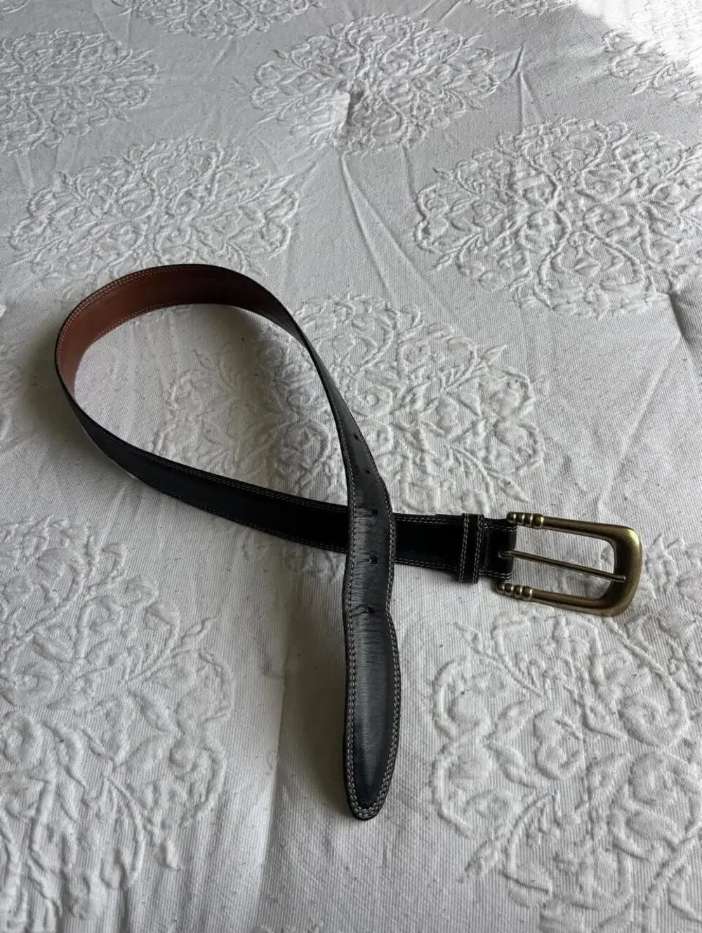 Vintage Coach leather belt with gold/ brass buckle size medium
